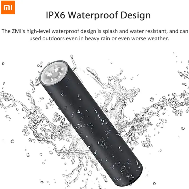 Xiaomi ZMI светодиодный светильник вспышка внешний аккумулятор с поддержкой USB