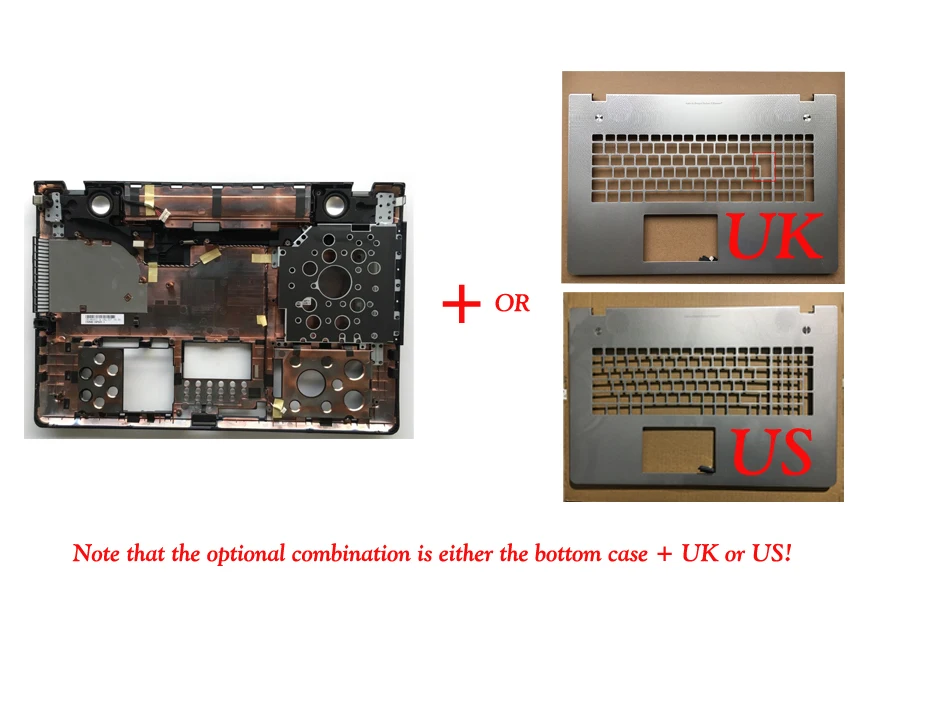 Чехол для ноутбука ASUS N76 N76V N76S N76VM Упор для рук верхняя/Нижняя крышка 13N0-MHA0D31