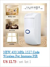NEW 433 MHz 1527 Code Wireless Pet Immune PIR Motion Detector Sensor With White Color for Home Security for our G5S Alarm System