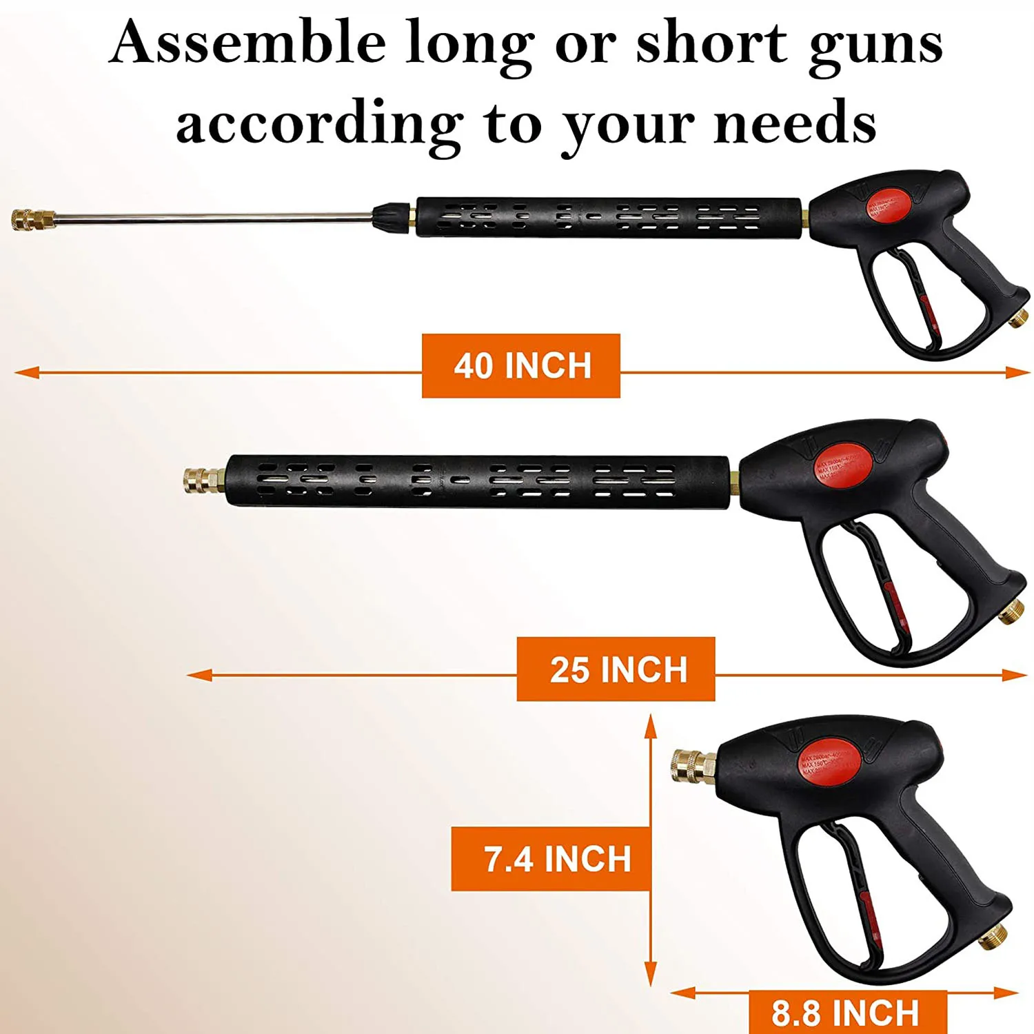 Скидка Портативный запасной пистолет для мойки под давлением для очистки машины для мытья сада полива шланга сопло спринклера пены водяной пистол...