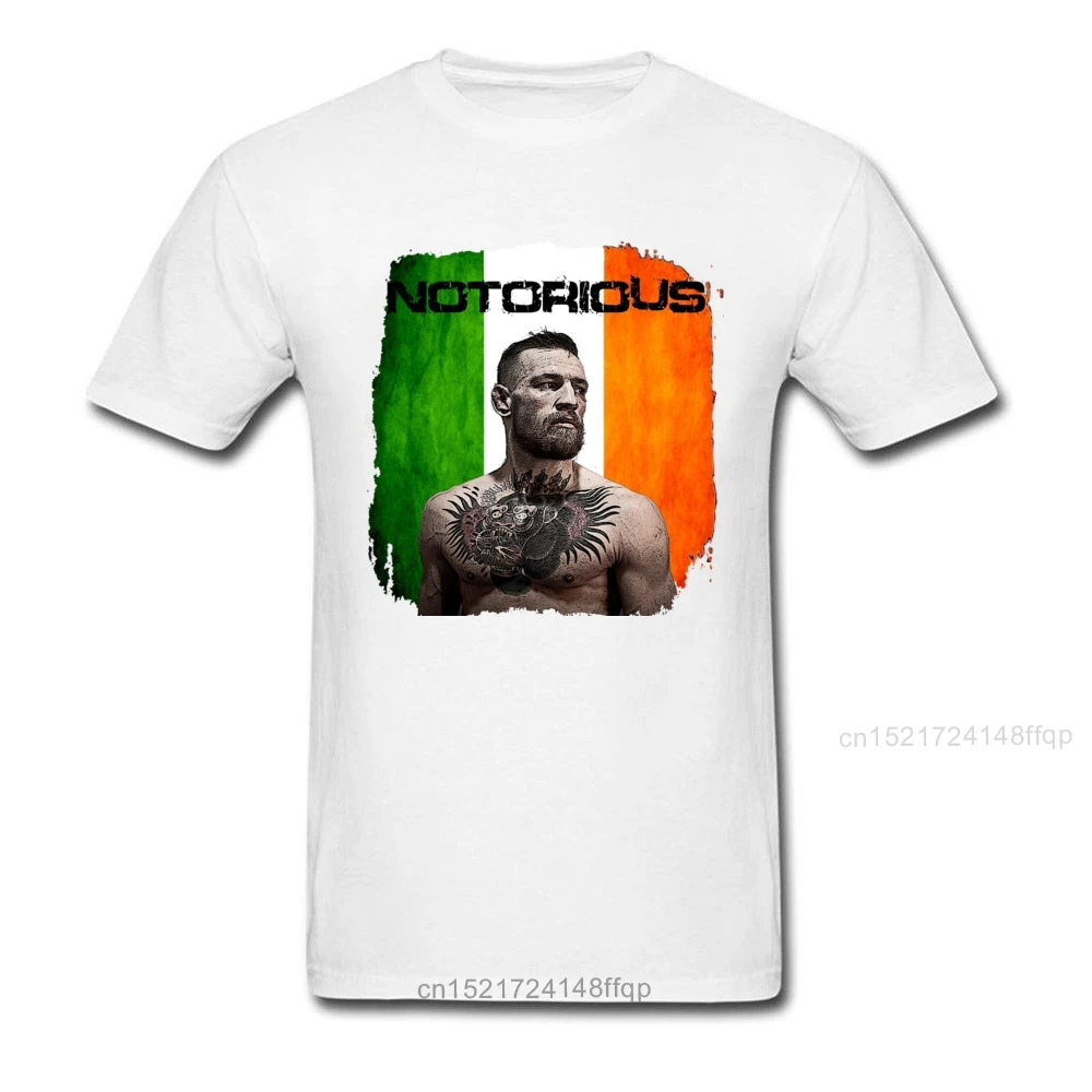 3D пресловутый Конор Макгрегор Мужская футболка MMA черная классная летняя одежда