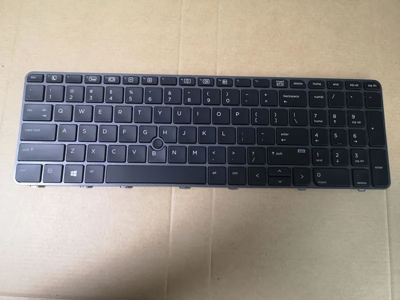 

Новая клавиатура США для HP EliteBook 755 G3 850 G3 850 G4 ZBook 15u G3 G4 с подсветкой серебристо-черного цвета