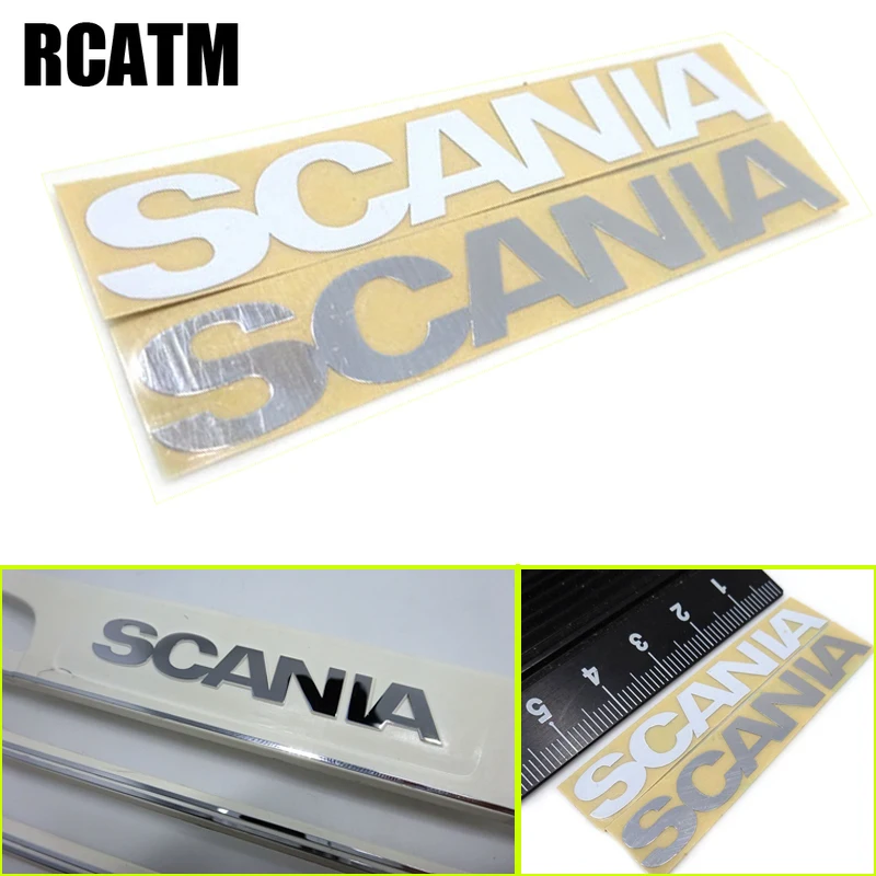 

1:14 Scale Metal LOGO Decoration Sticker for 1/14 Tamiya Verkerk Hercules RC Truck Trailer Scania R470 R620 R730 DIY Parts