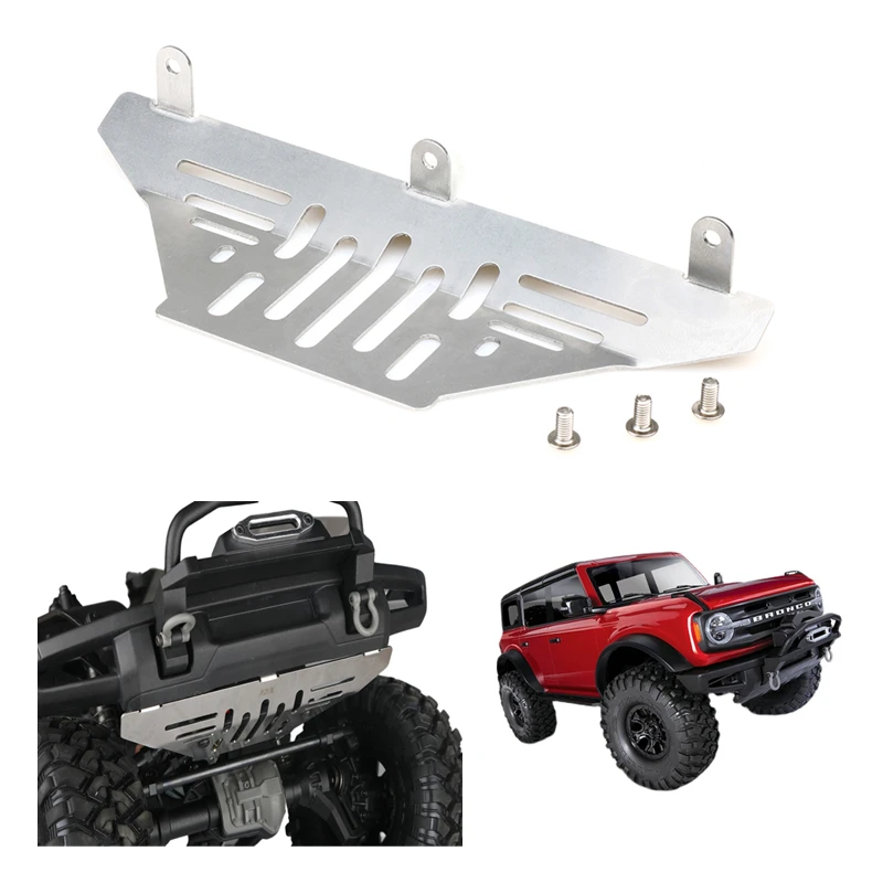

Гусеничный автомобиль рама из нержавеющей стали Передняя защитная пластина для 1/10 Traxxas TRX-4 Ford Bronco Rc автомобиль Op часть
