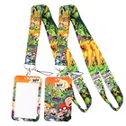 LT954 ремень с динозавром для брелока, Обложка для удостоверения личности, брелок для ключей, брелок для ключей, аксессуары для шеи