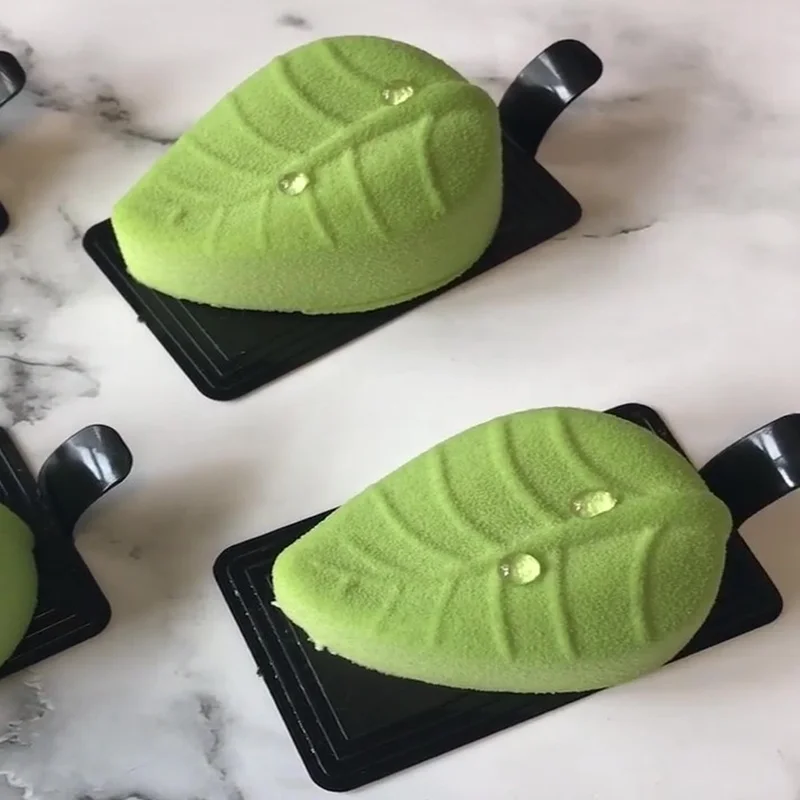 

6 Cavity Leaf Shape Silicone Soap Cake Mold DIY Handmade Soap Making Molds Non-stick Mould