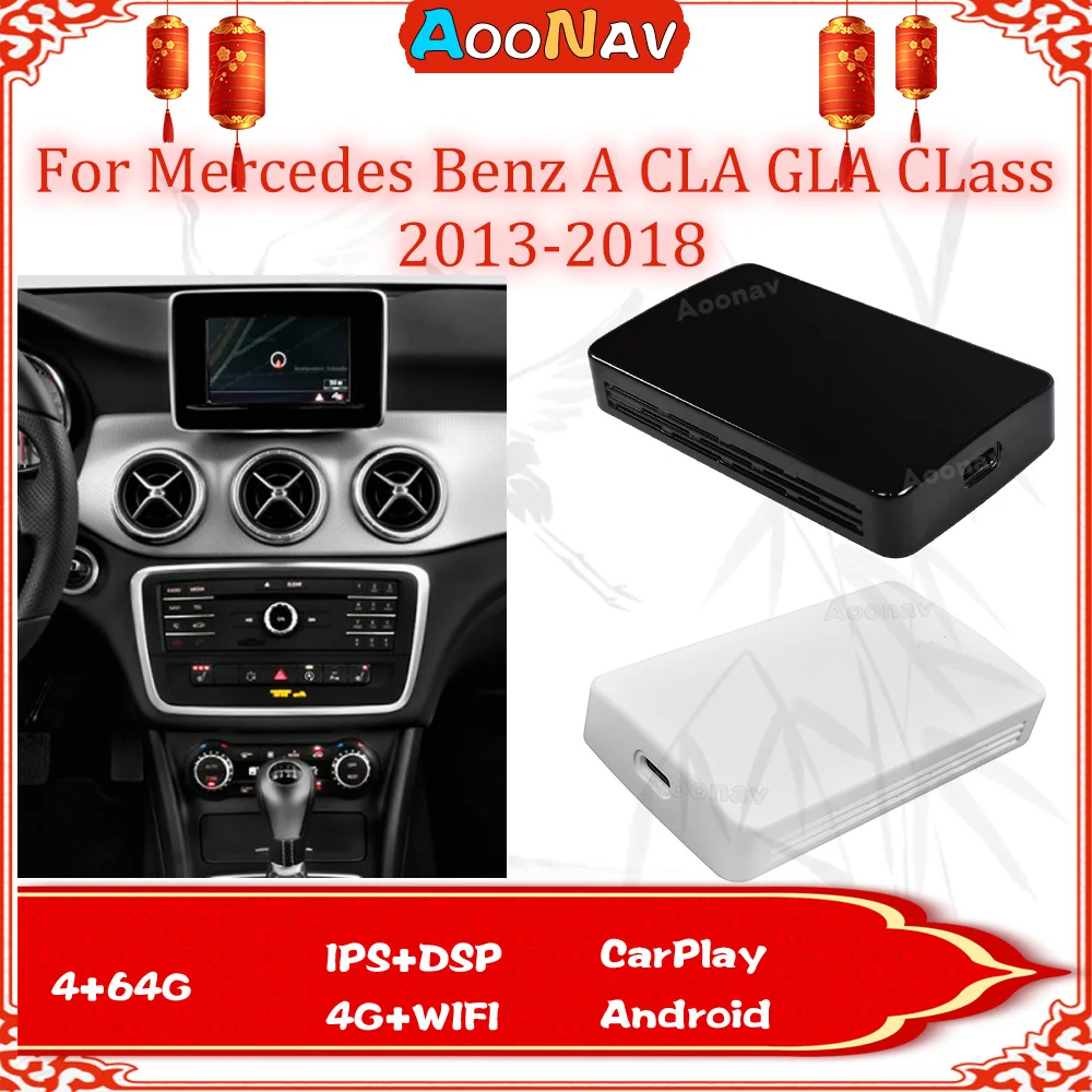 

Ai Box для Apple CarPlay Android 10,0 для Mercedes Benz A CLA GLA класса 2013-2018, автомобильная электроника с поддержкой Netflix Mirror Link