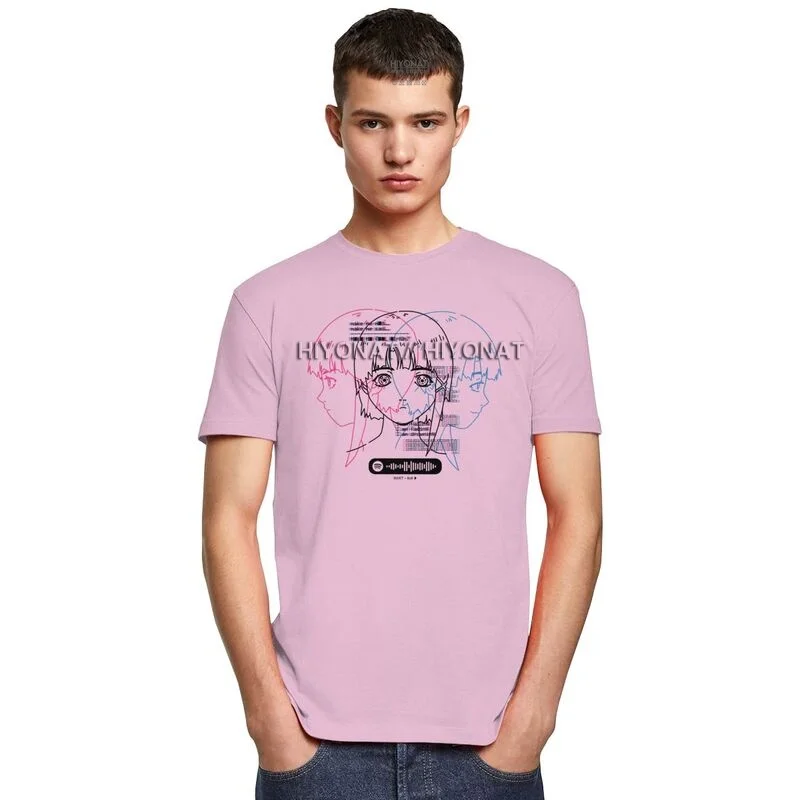 Мужская футболка Lain серийные эксперименты хлопковая с коротким рукавом