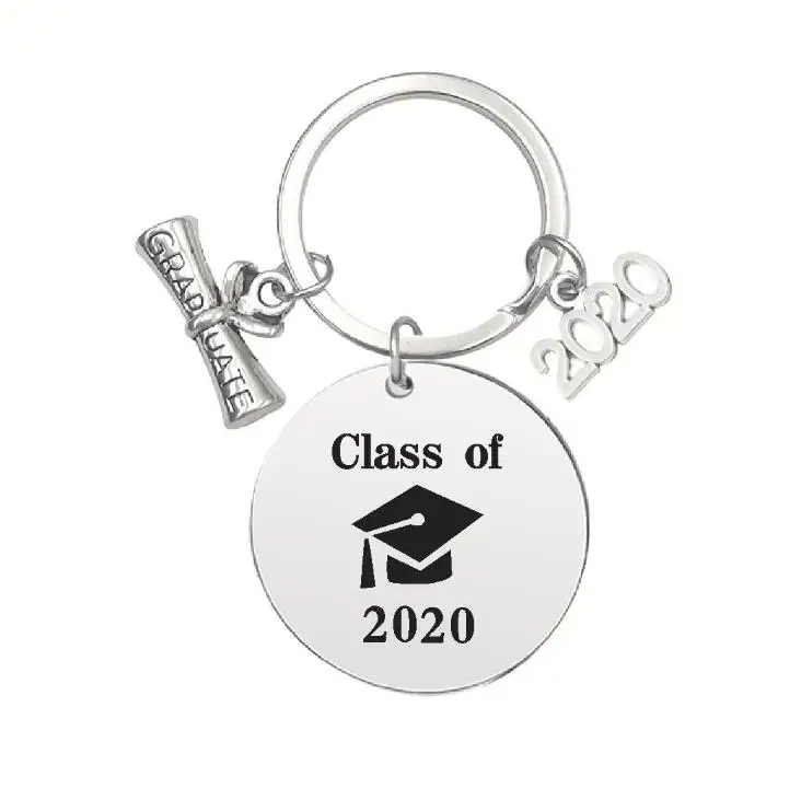 

Creative Stainless Keychain 2020 Graduation is not the end it's the beginning For Graduation Gift Party Favor LX1247