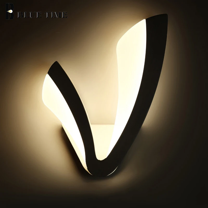 Светодиодный акриловый настенный светильник для гостиной столовой кухни белого