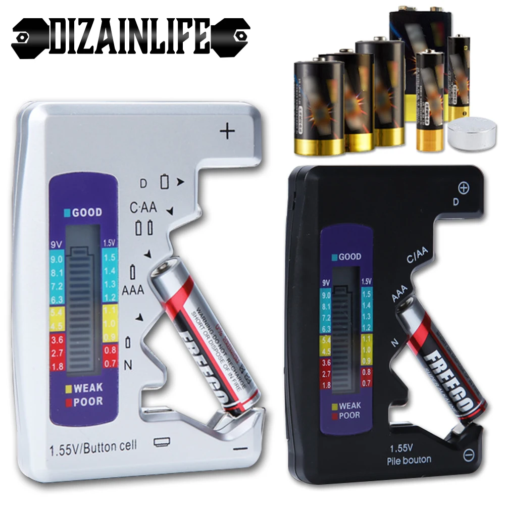 Цифровой Батарея тестер ЖК дисплей Дисплей постоянной ёмкости универсальный
