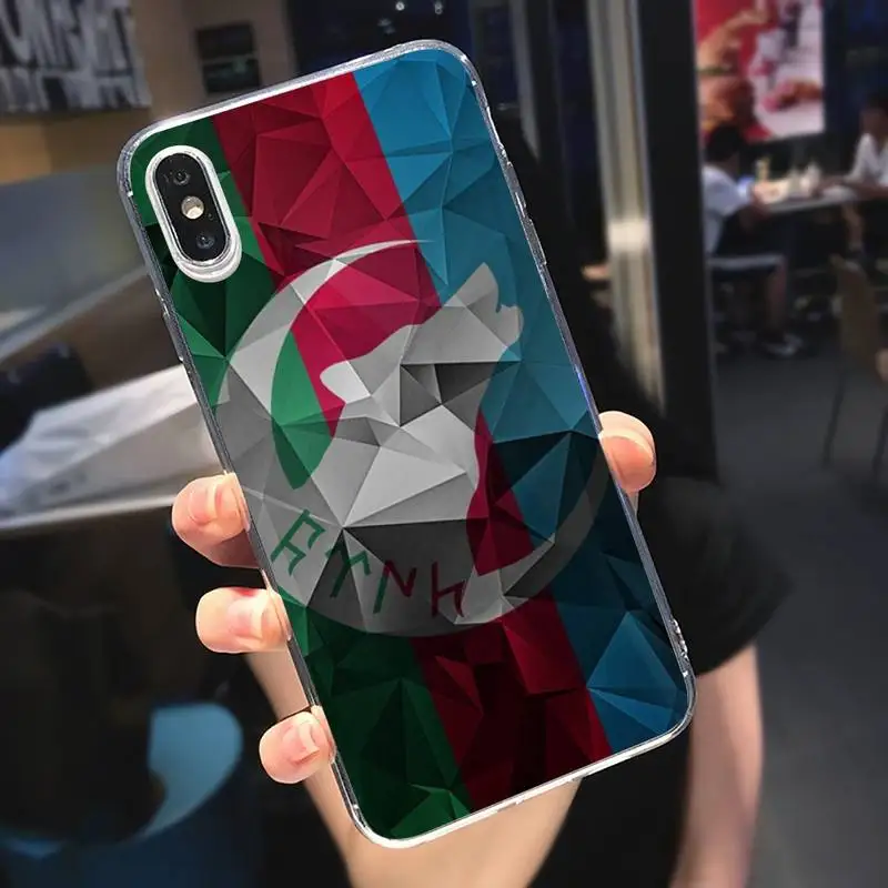 

Azerbaijan national flag Phone Case Transparent soft For iphone 5 5s 5c se 6 6s 7 8 11 12 plus mini x xs xr pro max