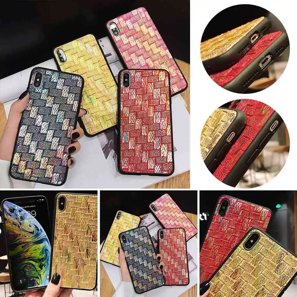 KISSCASE Плетеный мягкий телефон чехол для iPhone 7 XR XS Max X Для huawei P20 Lite сетка Ткачество