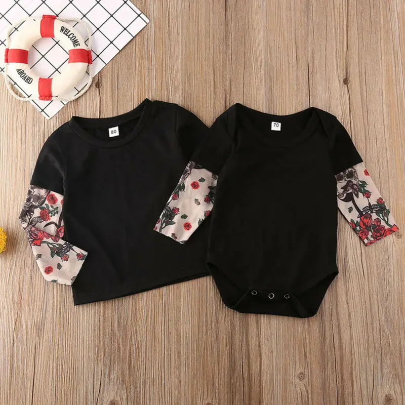 Conjuntos de Tops para beb&eacute;, camiseta para reci&eacute;n nacido, mono unisex, tops informales, trajes de algod&oacute;n de manga larga-2