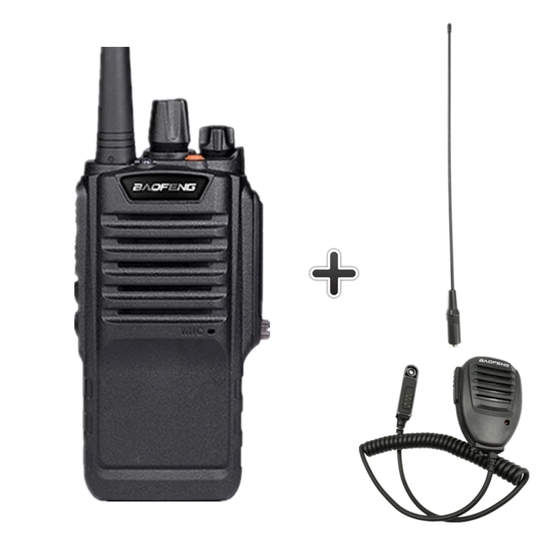 add 1antenna 1MIC Baofeng Bf-9700 7 Вт Высокая мощность рация IP67 Водонепроницаемый двухстороннее радио Amador PTT BF 9700 большой радиус действия Ham радио Hf трансивер - Цвет: add 1antenna 1MIC