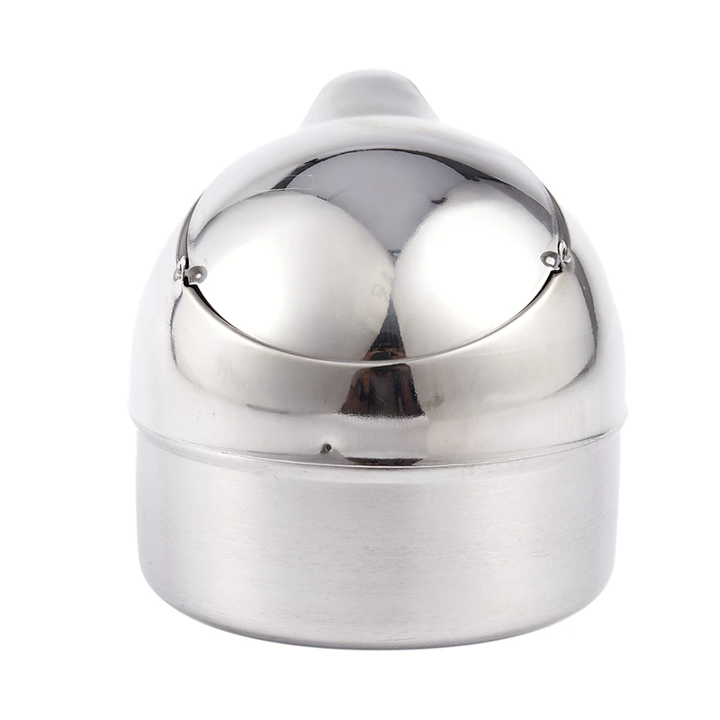 Металлический цилиндр Пепельница для сигарет и сигар Серебряный тон | Дом сад