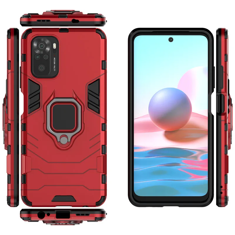 С кольцом держателем чехол для Xiaomi Redmi Note 9T 9S 9 Pro Max 8T 8 7 6 5 телефона бампер 5G