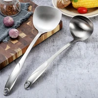 stainless steel wok spatula spoon ladle household cooking wok turner with s type heat resistant handle matte flipping utensils