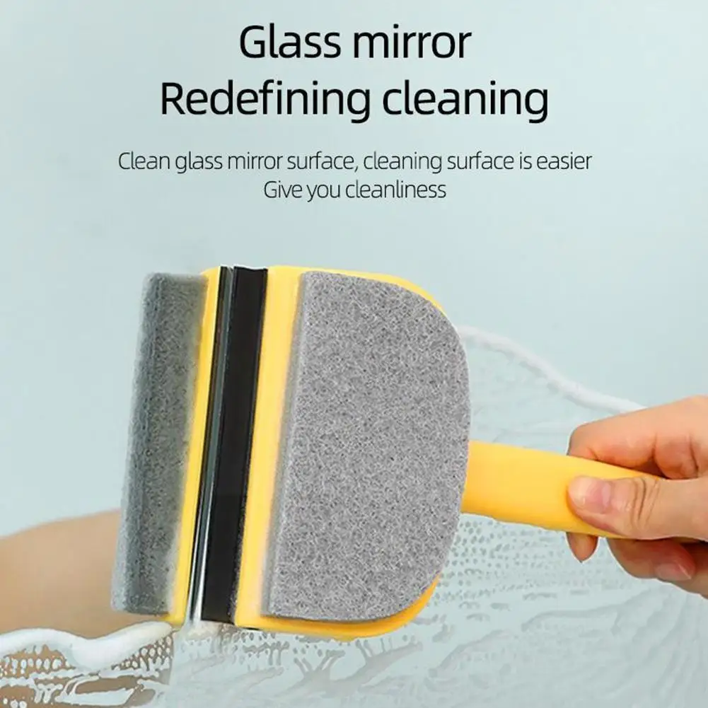 

Скребок для стекла из мягкой резины, двусторонний скребок для душа, скребок для зеркала, скребок для стекла, скребок для ванной комнаты, щетк...