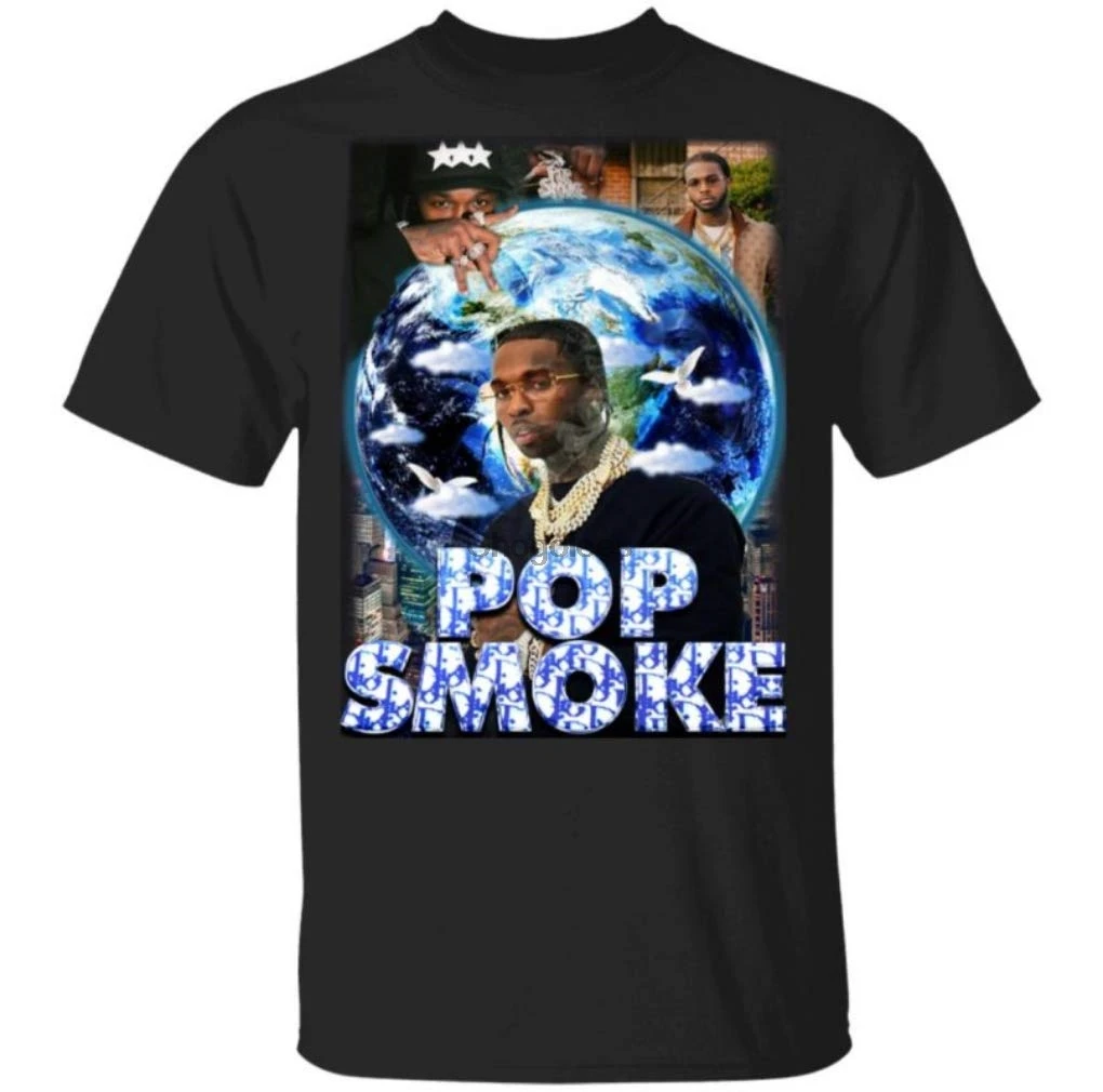 D $ H Магазин Pop Smoke футболка | Мужская одежда