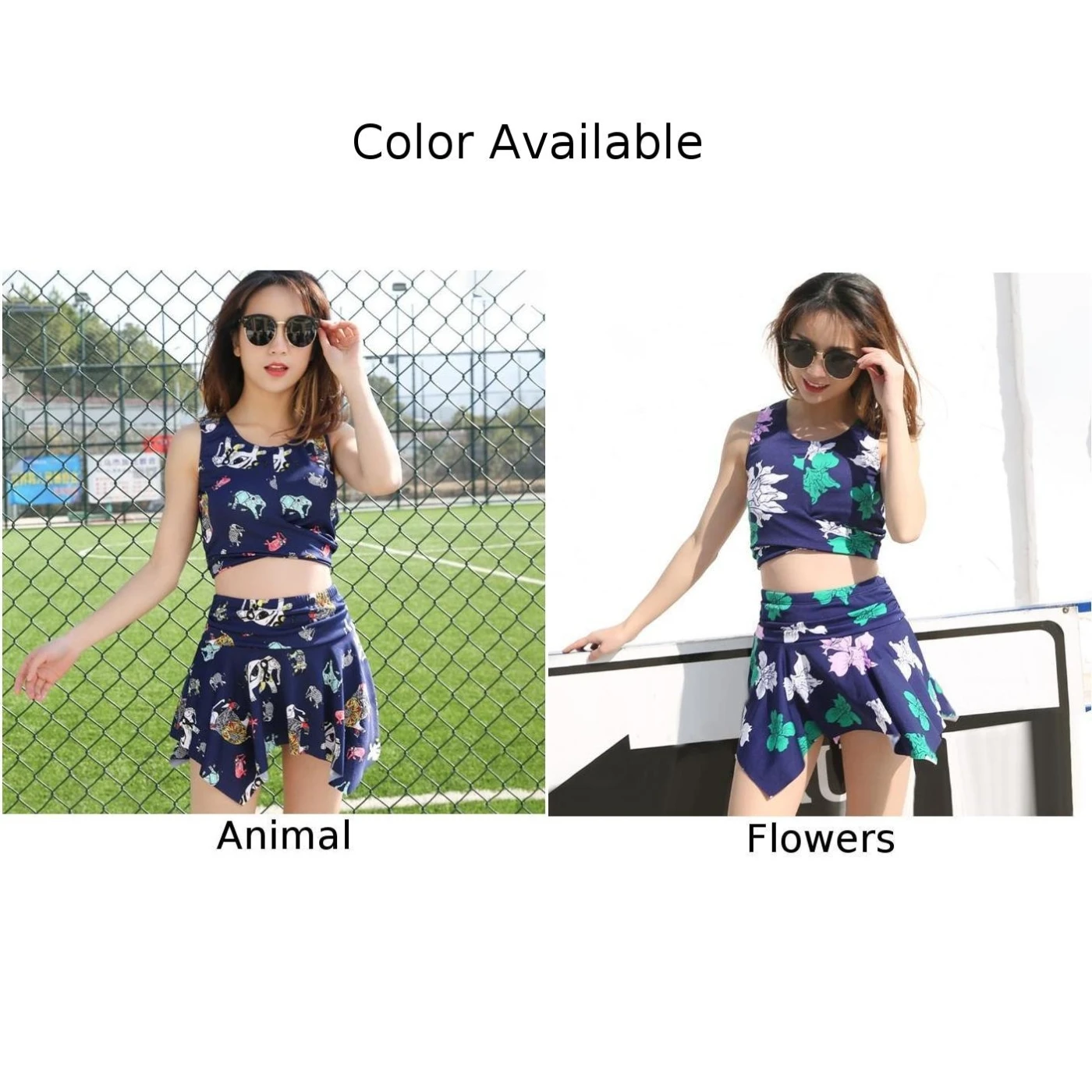 

Korean Padded Swimsuit Underwear Women Split Flat Angle Belly-cover Two-piece High Cut Bikini Set String Swimming Suit For Women