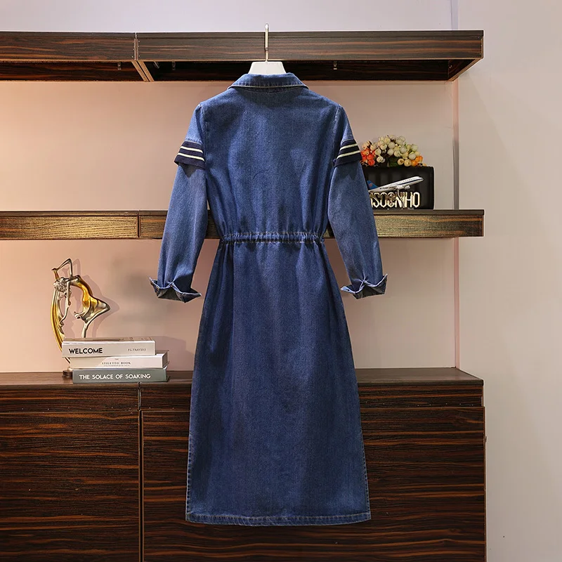 Джинсовая куртка для женщин размера плюс ветровка Осень зима 2019 свободное