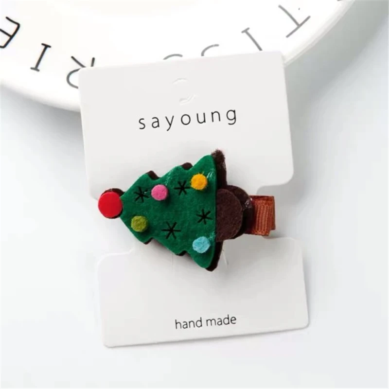 1 шт. милые детские заколки для волос с фруктами на рождественскую елку тканевые