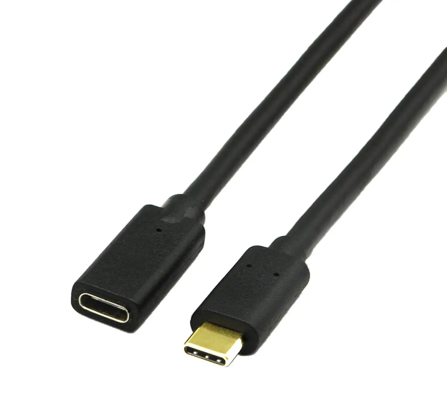 

Удлинительный кабель с позолоченным разъемом USB type-C «штырь-гнездо», кабель USB 3,1 типа C для быстрой зарядки, 0,3 м/0,6 м/1 м/1,8 м