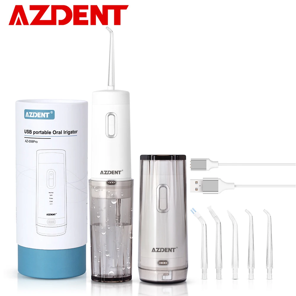 1 комплект AZ 008 Pro полости рта ирригатор для воды USB Перезаряжаемые Батарея