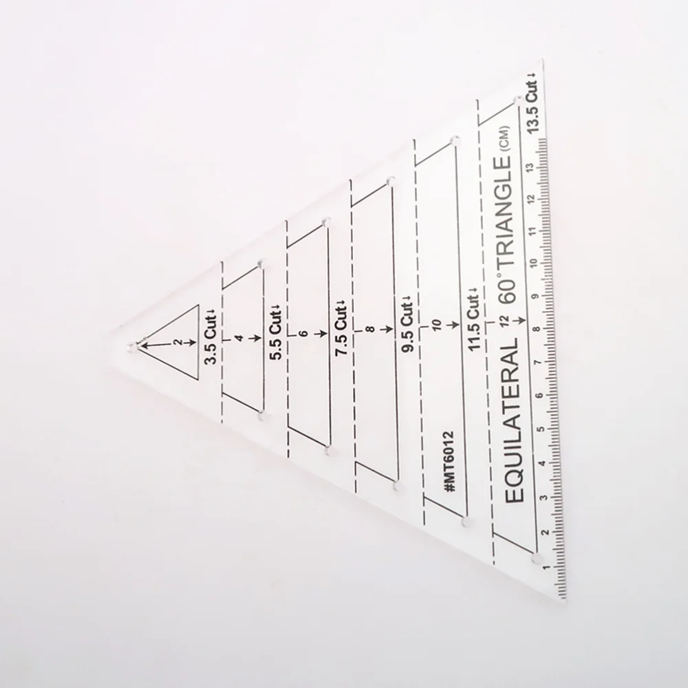 

Patchwork Ruler 60 Degree Triangle Quilting Ruler Patchwork Acrylic Template Sewing Accessories