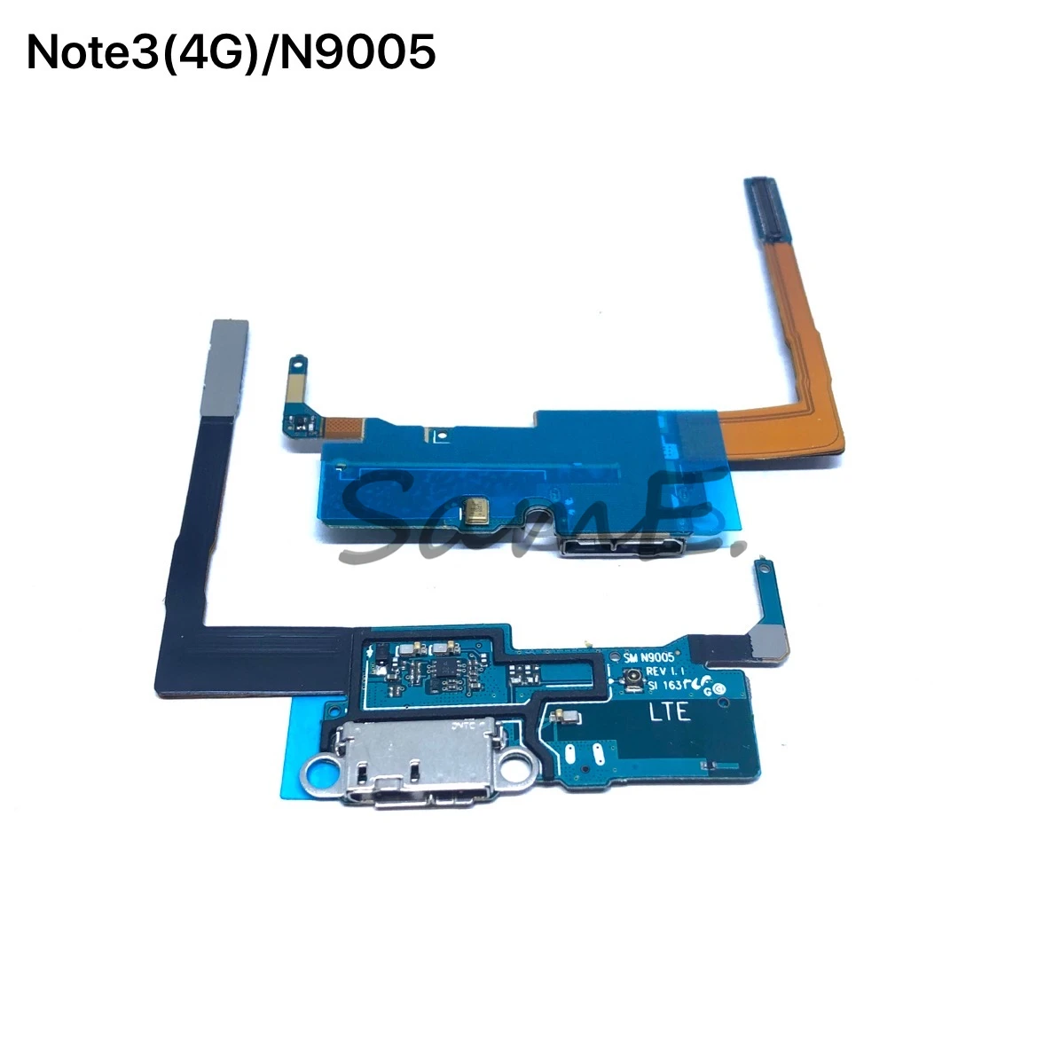 Плата гнезда USB с гибким кабелем и микрофоном для Samsung Note3 2 N900 N9005 N900A N7100 (5 штук).