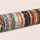 Браслеты с бусинами 4 мм для женщин и мужчин, миниатюрные браслеты из натурального камня Energy Reiki, эластичные Стрейчевые браслеты ручной работы, оптовая продажа браслетов