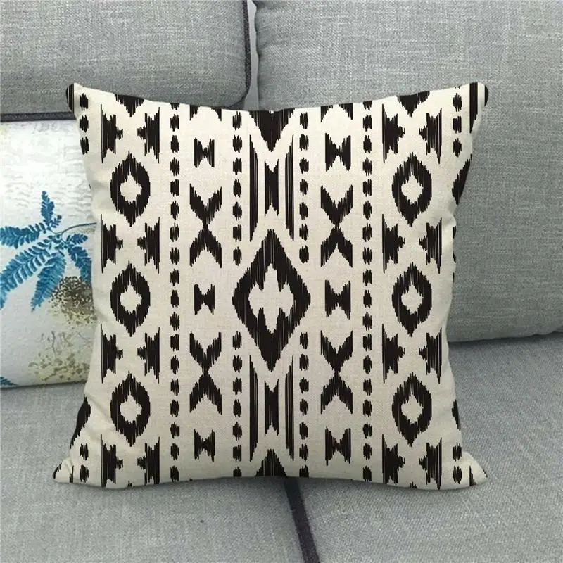 Наволочка из Индии ацтексов наволочка для подушки черная гоэлектрическая
