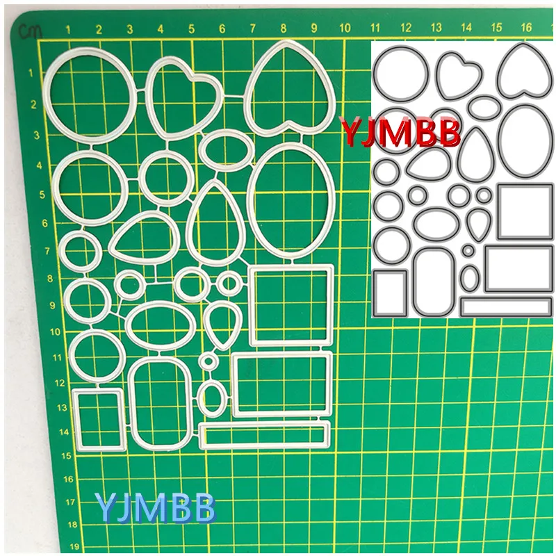 

YJMBB 2021 New Various Irregular Graphics #2 Metal Cutting Dies Scrapbook Album Paper DIY Card Craft Embossing Die Cutting