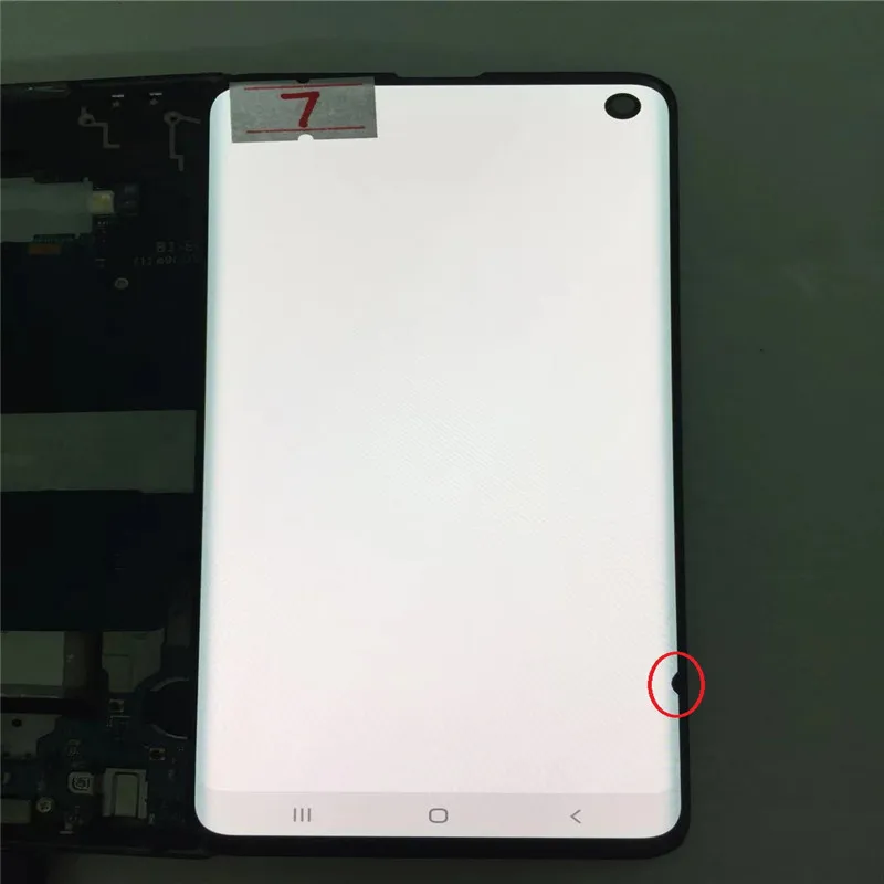 NO.7 AMOLED экран с черными точками для samsung Galaxy S10 G973U G973F G973A G973V ЖК-дисплей сенсорный экран в сборе - Цвет: NO.7