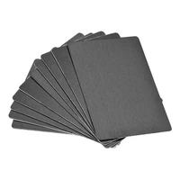 uxcell blank metal card 88x53x1mm anodized aluminum plate for diy laser printing engraving black 15 pcs