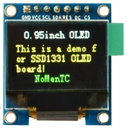 IPS 0 95 дюймовый 23PIN SPI полноцветный PM OLED экран дисплея (плата/без платы) SSD1331 Привод IC