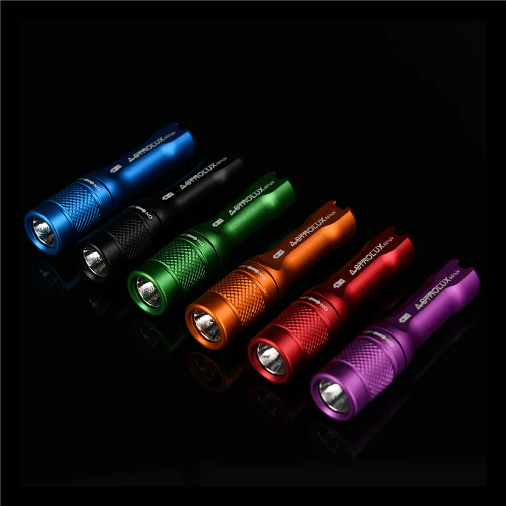 Mini LED Keychain Astrolux A01UV Mono-output 395nm UV Flashlight 395 Ultraviolet Black Fluorescence Detector Blacklamp Torch | Лампы и