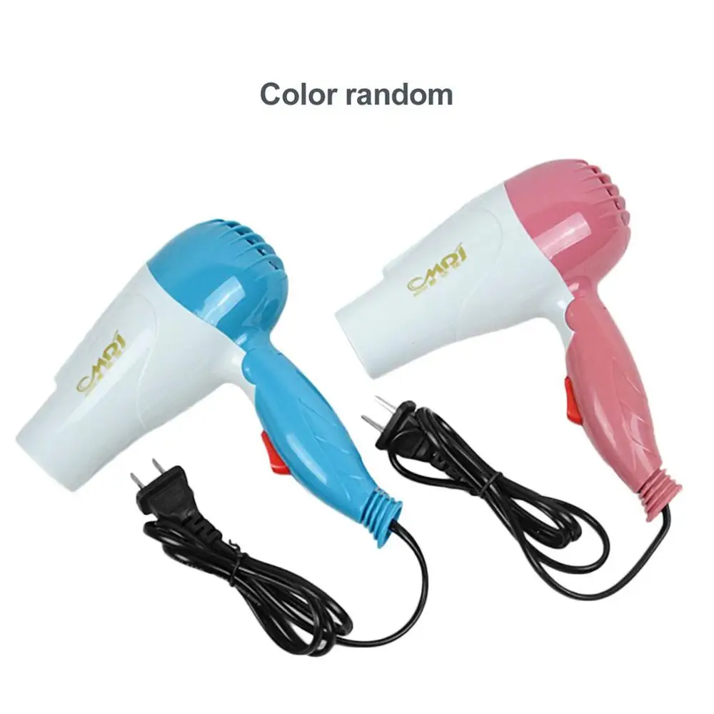 Foldable Hair Dryer High Airflow Fast Drying Low Noise Mini Portable Household Hair Dryer US Plug Hair Styling Supplies