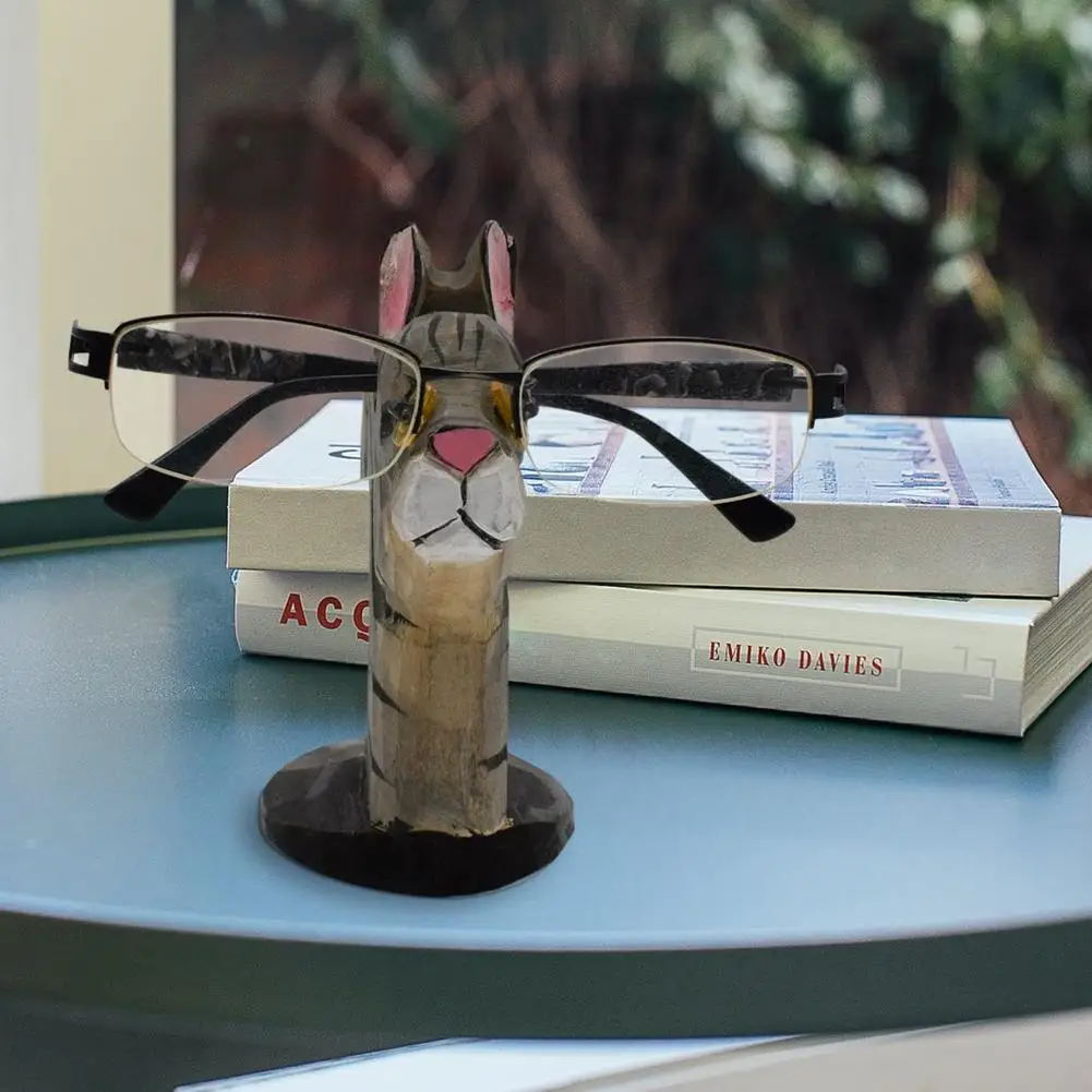 Подставка для очков в виде кошки забавная Новинка деревянная подставка