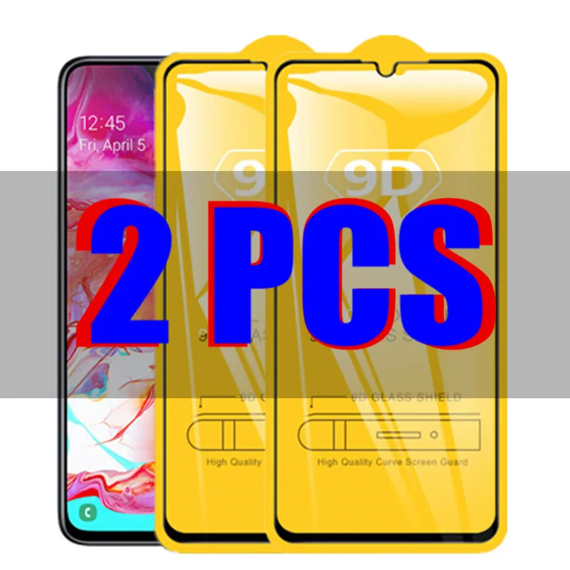 Защитное стекло 9D для Samsung A70 A70S Galaxy 70 70s SM-A705FN/DS 6 7 дюйма 2 шт. | Мобильные телефоны и