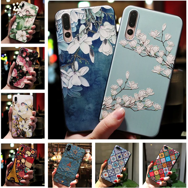 Бархатный Чехол для LG 6 8 дюйма милые рельефные Чехлы Мягкая силиконовая задняя