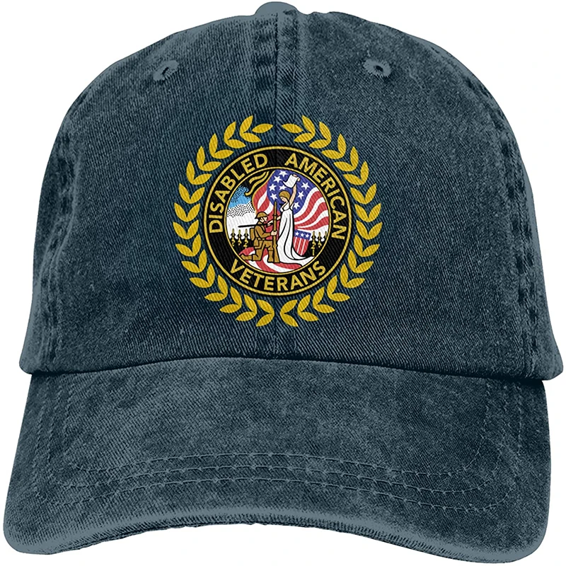 

Fashion Soft Disabled American Veterans Hat Gift Dad Hat Trucker Hat Cowboy Hat