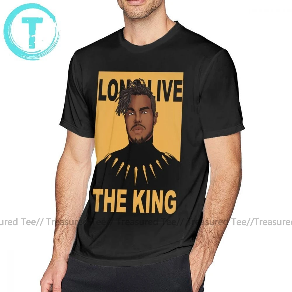 Футболка Killmonger футболка Long Live The King с большим коротким рукавом хлопковая