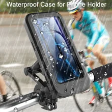 Bicycle Handlebar Outdoor Waterproof Phone Stand Bracket Mobile Support Mount Adjustable Motorcycle Bike Phone Holder Case