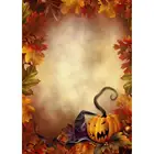 Виниловый фон для фотосъемки детей с изображением кленовых листьев шляпы тыквы, Детские вечерние фоны на Хэллоуин