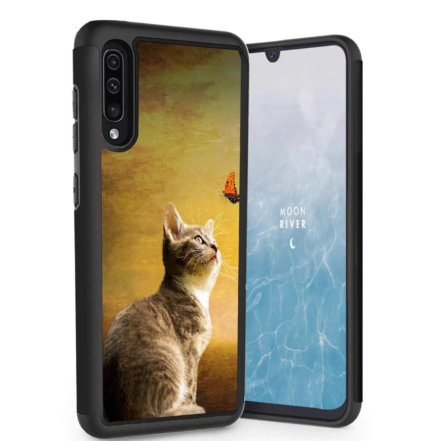 Для Sumsang Galaxy A50 2019 чехол двухслойная броня гибридный жесткий защитный