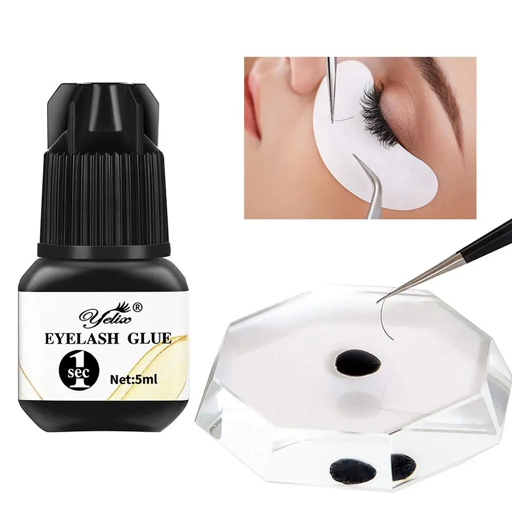 Eyelash Extension Glue Quick-drying Odorless Planting False Adhesive Keep 50 Days Powerful Black New | Красота и здоровье