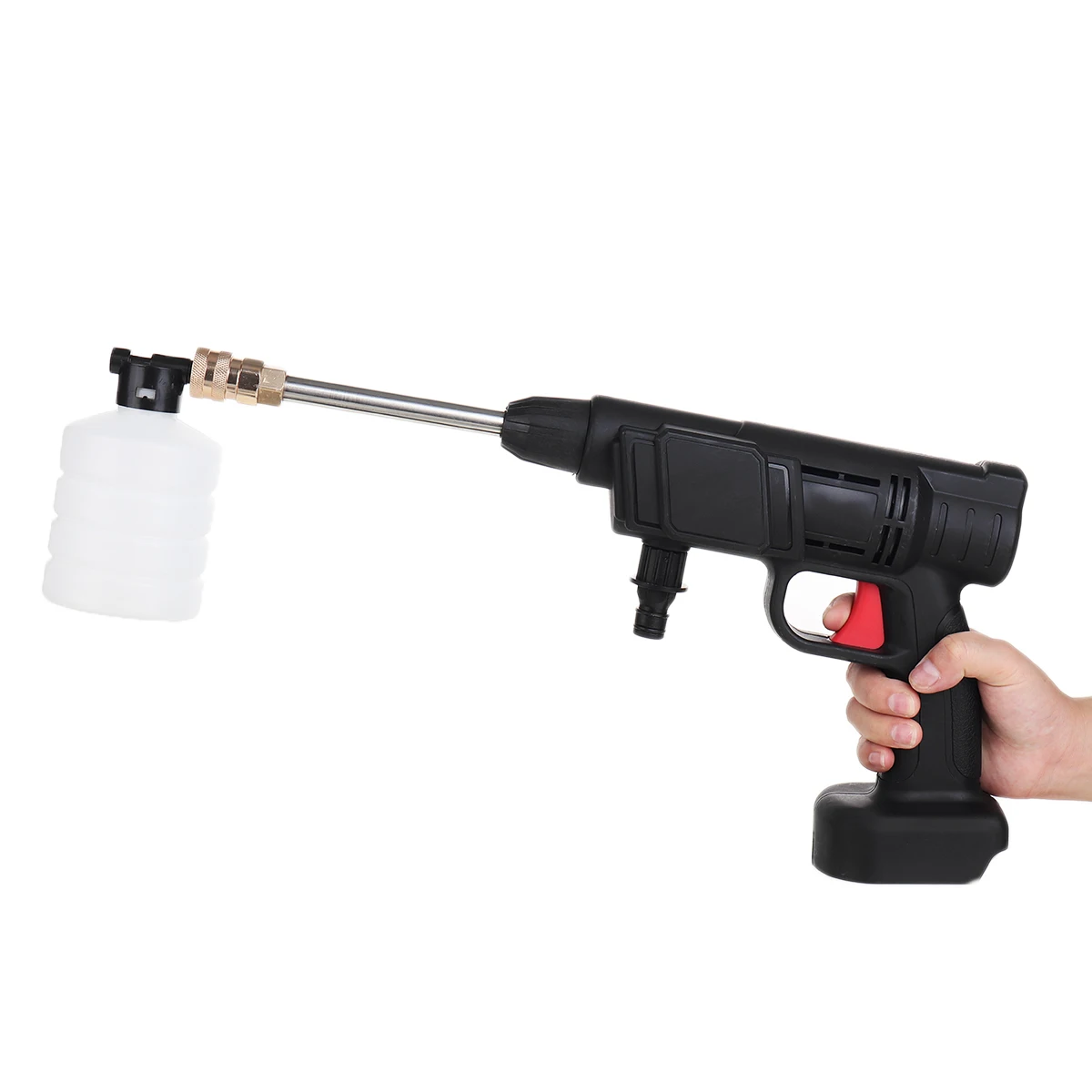 Купить Беспроводной водяной пистолет высокого давления для мойки автомобиля, 800 Вт, портативный генератор пены высокого давления для батареи Makita ...