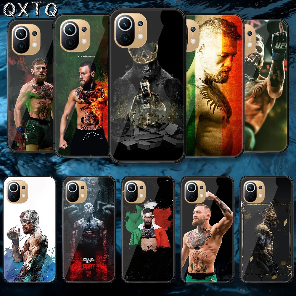 

Conor Boxing King McGregor Tempered Glass Phone Case Cover For Xiaomi Mi Poco F2 F3 X3 Nfc A3 8 9 10 11 T Pro Lite Ultra Pretty